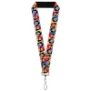 Lanyard - 1.0" - Homies in Dreamland Cheech and Chong Pose Flip Tie Dye Multi Color
