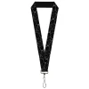Lanyard - 1.0" - Marble Black/Charcoal Gray