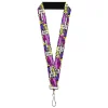 Lanyard - 1.0" - Mean Girls Catch Phrases Collage Black/Multi Color