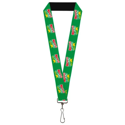Lanyard - 1.0" - MELLO YELLO Logo Green/White/Red/Yellow