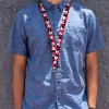 Lanyard - 1.0" - Mickey Mouse Expressions Red/Black/White