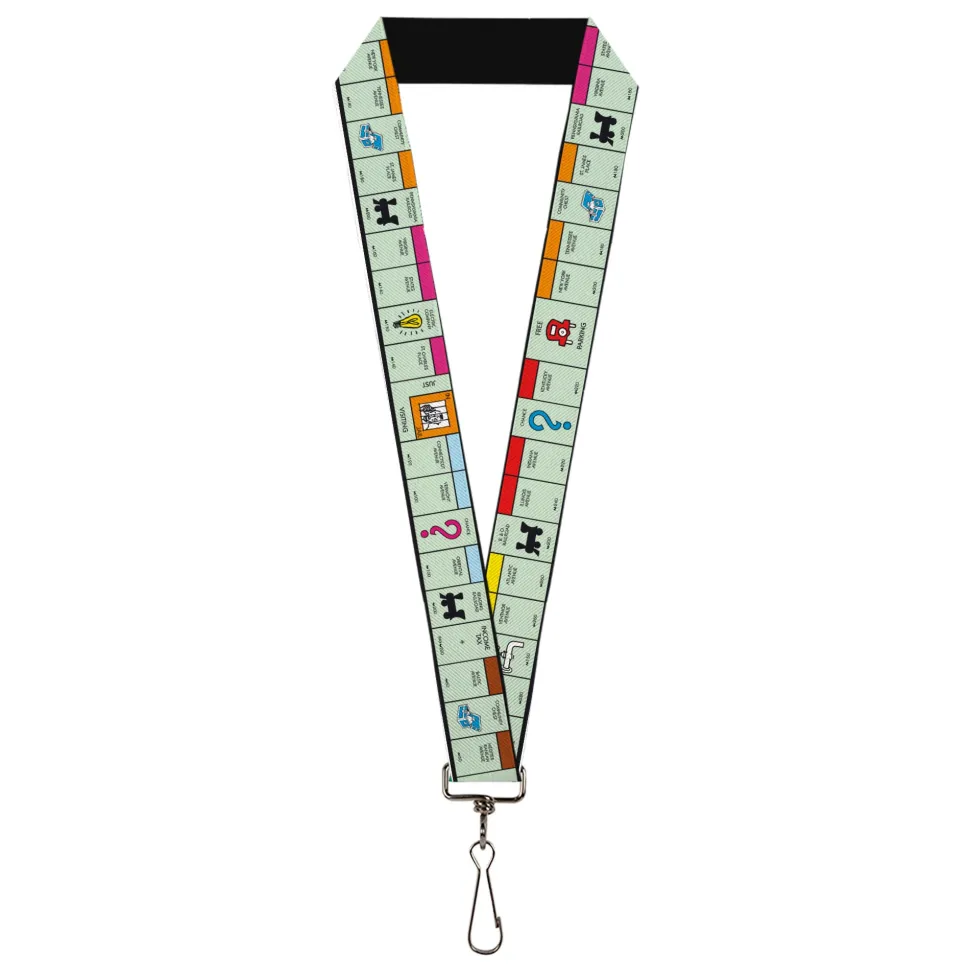 Lanyard - 1.0" - Monopoly Game Board Space Blocks