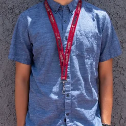 Lanyard - 1.0" - Peanuts Gang AMERICAN SUMMER Poses Red/Blue/White