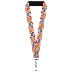 Lanyard - 1.0" - Ren and Stimpy Pose Blocks