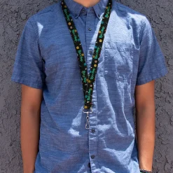 Lanyard - 1.0" - RICK AND MORTY Title Logo Space Black