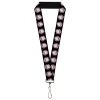 Lanyard - 1.0" - Rick and Morty Rick Vaporwave Bullseye Black/Blue/Red/White