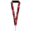 Lanyard - 1.0" - Rick and Morty Anatomy Park Collage Reds/Black