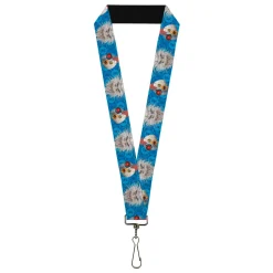 Lanyard - 1.0" - Robot Chicken and Mad Scientist Expressions Blues