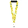 Lanyard - 1.0" - ROBOT CHICKEN Chicken Silhouette Yellow/White/Green