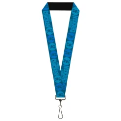 Lanyard - 1.0" - ROBOT CHICKEN Title Logo and Chicken Silhouette Bullseye Blues