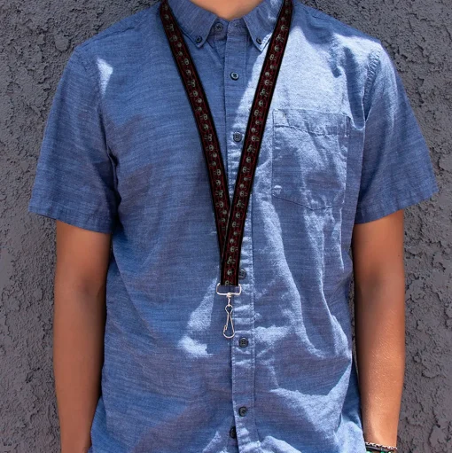 Lanyard - 1.0" - Skelanimals Six Character Collage Black/Red/Grays