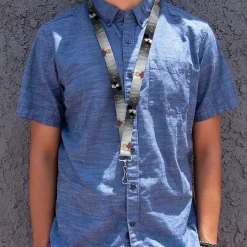 Lanyard - 1.0" - SOLO LEVELING Jinwoo and Hae-In Poses and Title Logo Grays/White