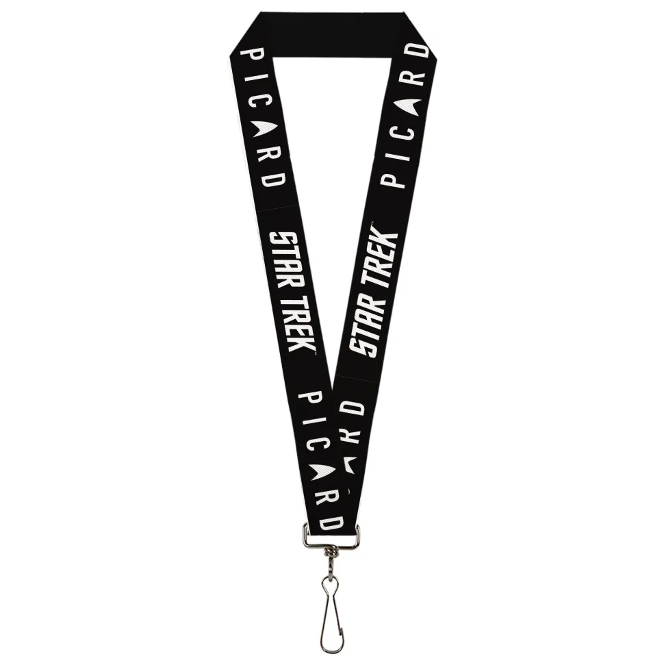 Lanyard - 1.0" - STAR TREK PICARD Title Logo Black/White