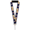 Lanyard - 1.0" - STEVEN UNIVERSE Sitting Pose and Title Logo Navy Blue