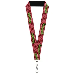 Lanyard - 1.0" - TEENAGE MUTANT NINJA TURTLES Brick Title Logo Red