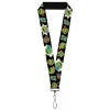 Lanyard - 1.0" - Teenage Mutant Ninja Turtles Faces and Icons Black/Multi Color