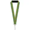 Lanyard - 1.0" - Teenage Mutant Ninja Turtles Faces Stacked Green/Multi Color