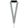 Lanyard - 1.0" - Teenage Mutant Ninja Turtles Expressions Gray
