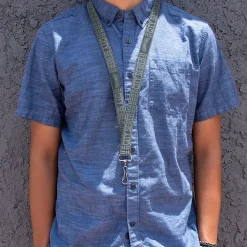 Lanyard - 1.0" - TEENAGE MUTANT NINJA TURTLES CITY SEWER Title Logo Grays