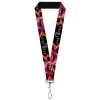 Lanyard - 1.0" - THE LOST BOYS Teeth Fangs Pose Title Logo Black/Reds/Yellows