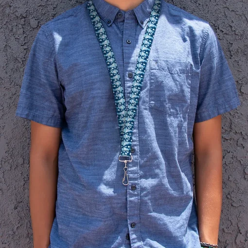 Lanyard - 1.0" - The Year Without a Santa Claus Snow Miser Face Collage Blues