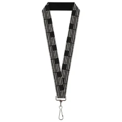 Lanyard - 1.0" - Thin Gray Line Flag Weathered Black/Grays