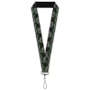 Lanyard - 1.0" - Thin Green Line Flag Weathered Black/Gray/Green