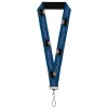 Lanyard - 1.0" - TOONAMI Title Logo and Robot TOM Head Blue/Purple/Grays