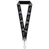 Lanyard - 1.0" - TRANSFORMERS Decepticons Cybertronian Icon Black/Grays/Purples