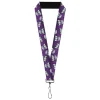 Lanyard - 1.0" - Transformers Decepticons Icon Scattered Grids Purples