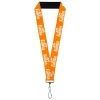 Lanyard - 1.0" - Vintage Orange FANTA Logo Orange/White