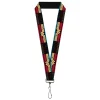 Lanyard - 1.0" - Wonder Woman 1984 TRUTH LOVE & JUSTICE Stripe Block Black/Multi Color