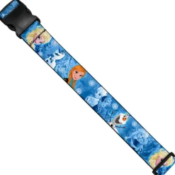 Luggage Strap - Frozen Character Poses Blues