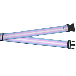 Luggage Strap - 2.0" - Flag Transgender Baby Blue Baby Pink White