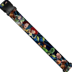 Luggage Strap - Toy Story Characters Running Denim Rays