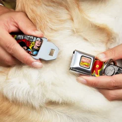 Marvel Comics Seatbelt Buckle Collar - THE MIGHTY THOR Action Poses