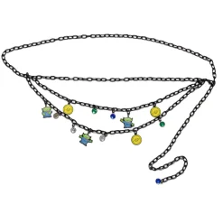 Metal Chain Belt - Black Chain with Toy Story Alien Charms