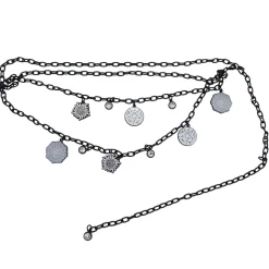 Metal Chain Belt - Black Chain with Supernatural Television Series Charms