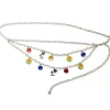 Metal Chain Belt - Silver Chain with Pixar Luxo Ball and Luxo Jr Lamp Charms