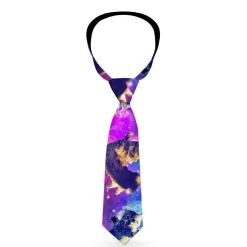 Necktie Standard - Cats in Space Pinks/Blues