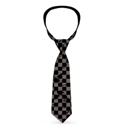 Necktie Standard - Checker Weathered Black/Gray