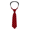 Necktie Standard - Checker Black/Red