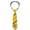 Necktie Standard - HUFFLEPUFF Crest Stripe7 Yellow Black