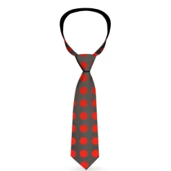 Necktie Standard - Micro Polka Dots Transitions Black/Red