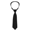 Necktie Standard - Pinstripes Black/Gray