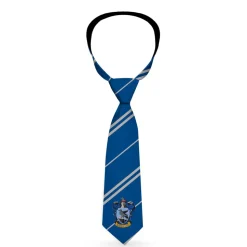 Necktie Standard - RAVENCLAW Crest Stripe6 Blue Gray