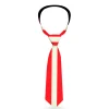 Necktie Standard - Stripes Red/White/Red