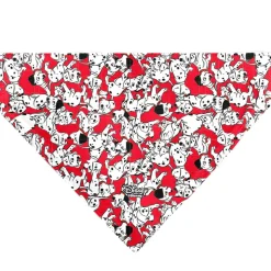 Pet Bandana - 101 Dalmatians Puppies Scattered Red