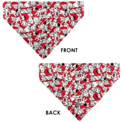Pet Bandana - 101 Dalmatians Puppies Scattered Red