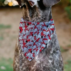 Pet Bandana - 101 Dalmatians Puppies Scattered Red